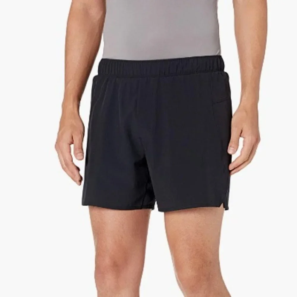 Peak Velocity Men's 5'' Run Short with Boxer Brief, Black XXL